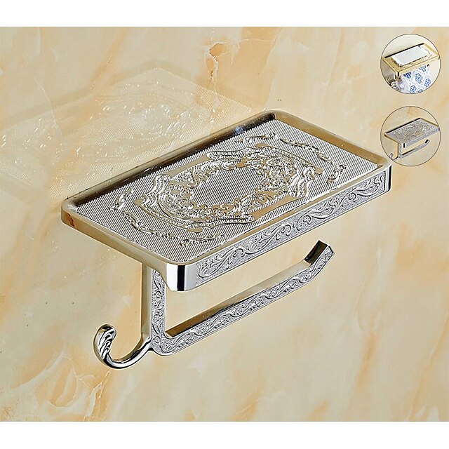 Home & Garden Bath Accessories | Toilet Paper Holders Contemporary Zinc Alloy 1 pc - Hotel bath - JS71029