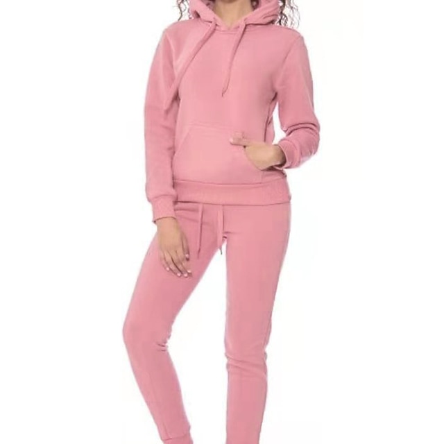 Sports & Outdoors Running, Jogging & Walking | Womens 2 Piece Tracksuit Sweatsuit Casual Athleisure 2pcs Winter Long Sleeve Ther