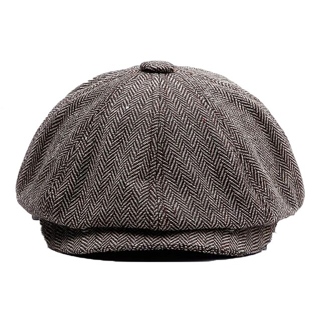Béret Unisexe En Coton À Lettre Brodée Casquette Plate Visor