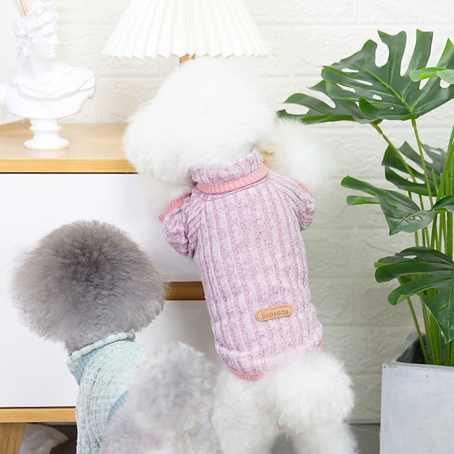  Perros Chaleco de lana Sudaderas Invierno Templado Suave Moda Cómodo Interior Festivos Ropa para perros