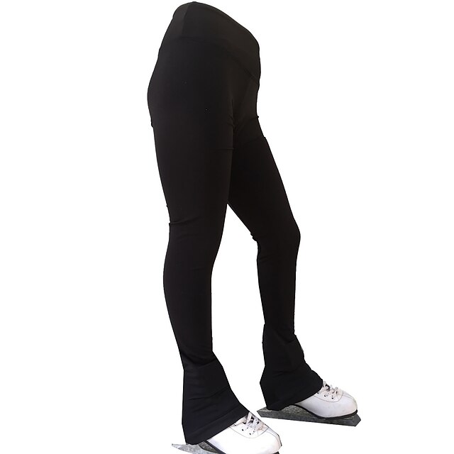  Calças para Patinação no Gelo Mulheres Para Meninas Patinação no Gelo Meia-calça Calças Preto Rosa claro Azul Real Tosão Elastano Elasticidade Alta Treino Profissional Competição Roupa para Patinação