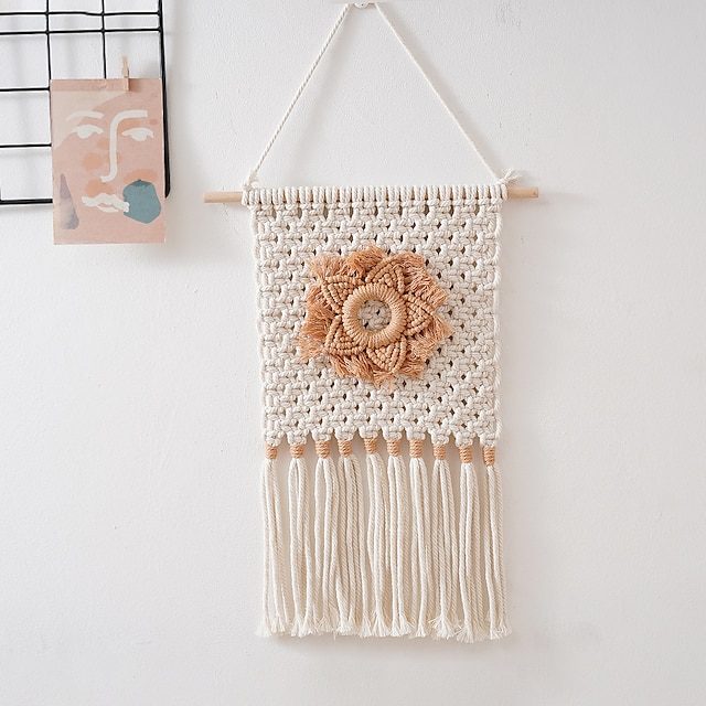 Home & Garden Home Decor | Hanging Boho Home Chic Bohemian Woven Art Boho Decor for Beautiful Apartment Dorm Bedroom Decoration 