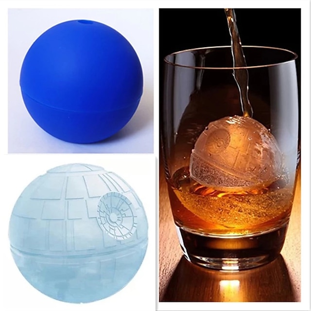  caketools wars death star silikoni pyöreä jääpala muottitarjotin aavikko pallo muotti tee itse työkalu jäätarjotin jäätelö kakkutyökalut