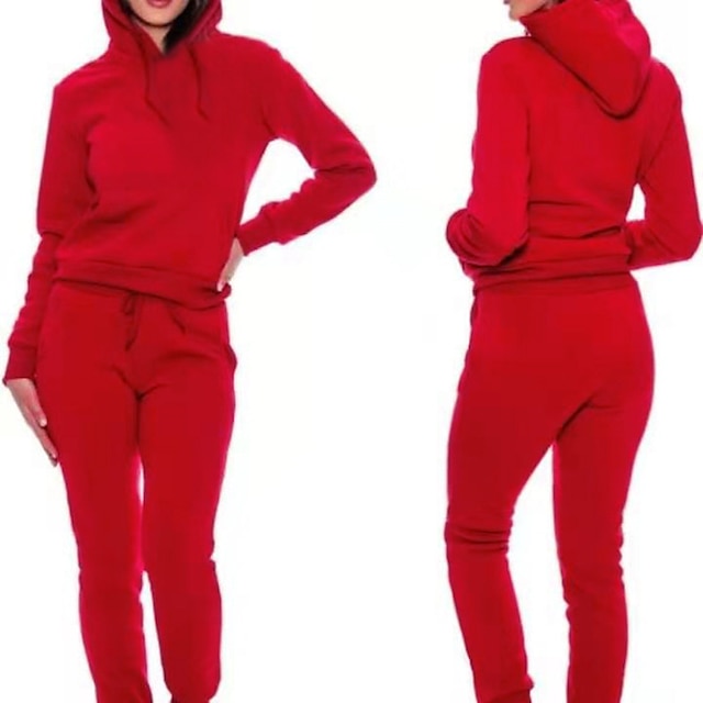 Sports & Outdoors Running, Jogging & Walking | Womens 2 Piece Tracksuit Sweatsuit Casual Athleisure 2pcs Winter Long Sleeve Ther