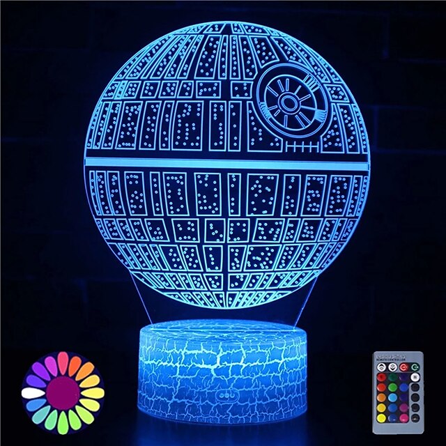 Star Wars 3D LED 7 Color Night Light Touch Table Desk Lamp Xmas Brithday Gift 