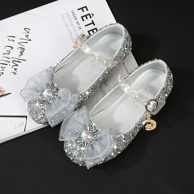 Shoes & Bags Kids Shoes | Girls Flats Flower Girl Shoes Childrens Day Princess Shoes Rubber PU Walking Breathability High Elasti