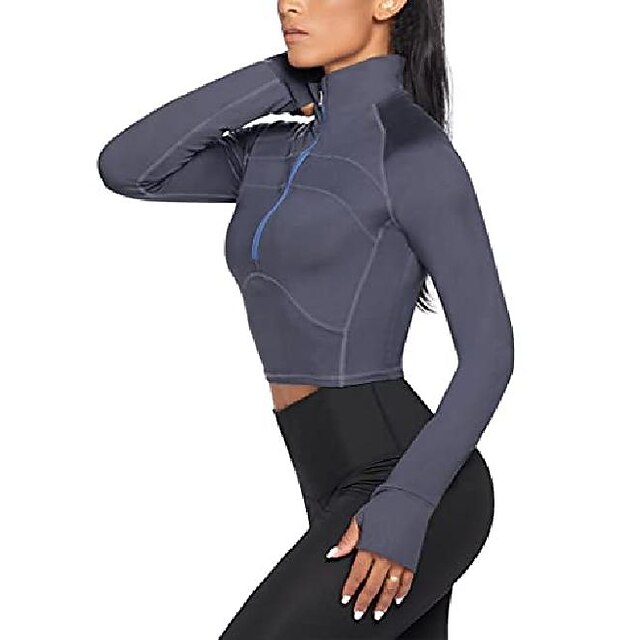 half zip workout jacket