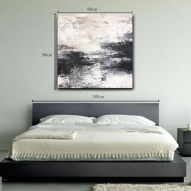 Home & Garden Wall Art | Wall Art Canvas Prints Painting Artwork Picture abstract knife paintingblack and white landscape Home D