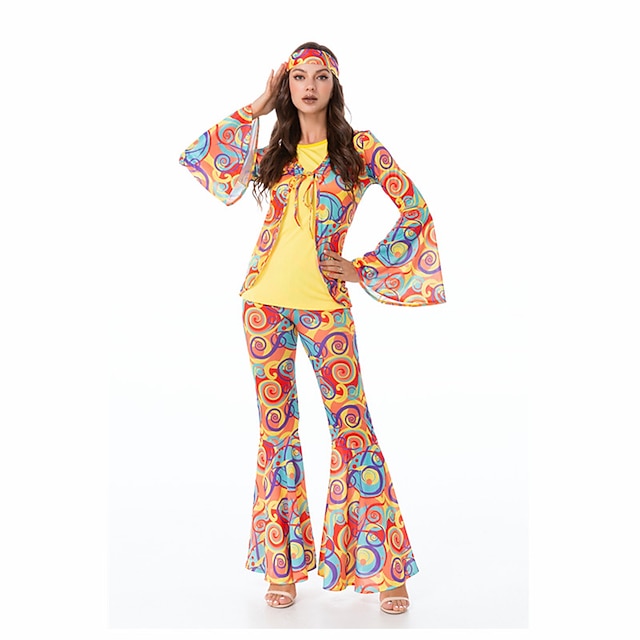 Women's Hippie Jazz Dancing Abba Costume Party Stylish Traditional ...