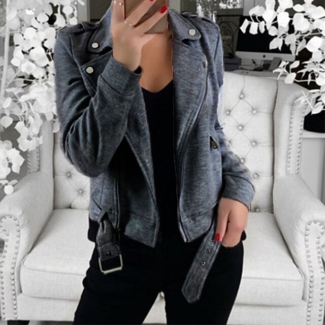 Womens Clothing Womens Outerwear | Womens Jacket Casual Jacket Street Daily Going out Spring Summer Short Coat Regular Fit Warm 