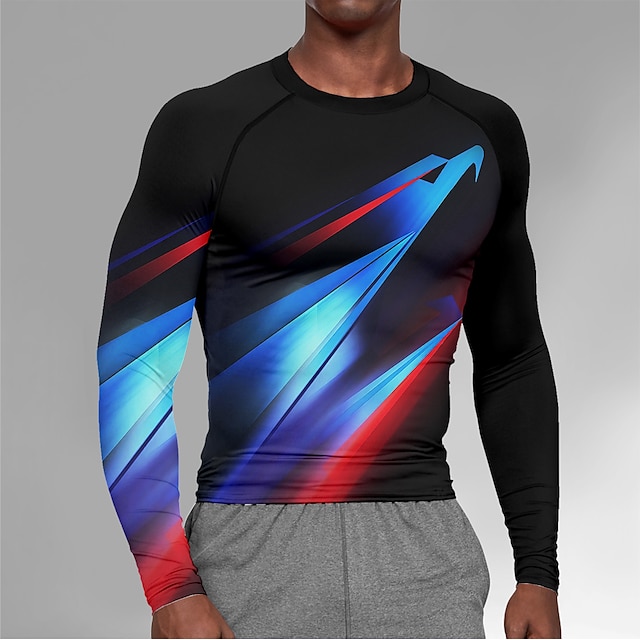 Camiseta deportiva para hombre #2-PC set ropa deportiva de manga larga para correr conjuntos de ropa interior de secado rápido para deportiva ropa deportiva para hombre 