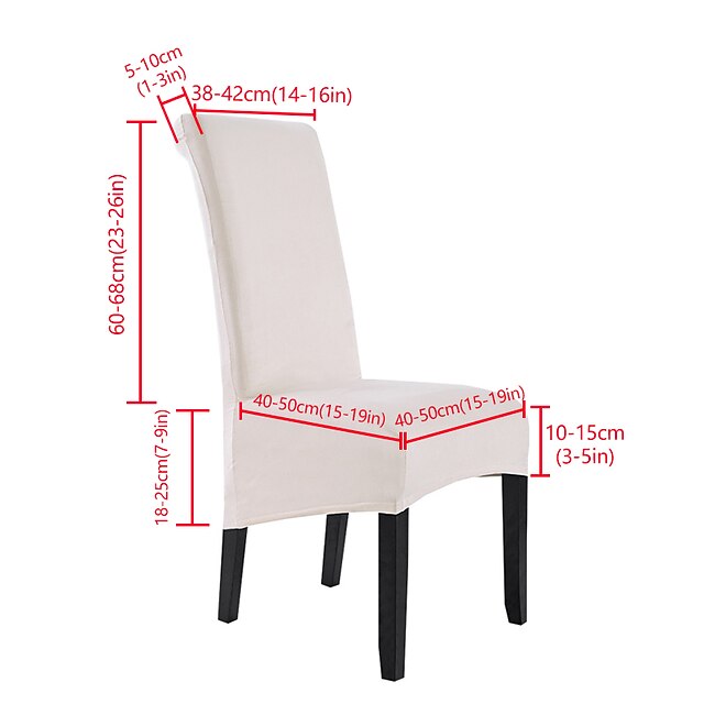 Velvet Plush Suede XL Dining Chair Covers Black, Stretch Chair cover