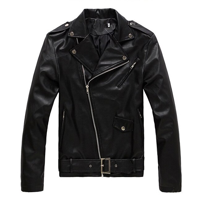 Mens Clothing Mens Outerwear | mens jacket korean styleterminator jacket spring and autumn mens coat black - EN28029