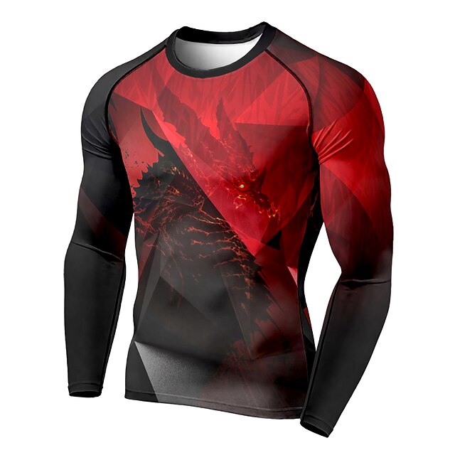 Sports & Outdoors Running, Jogging & Walking | 21Grams® Mens Long Sleeve Compression Shirt Running Shirt Top Athletic Athleisure