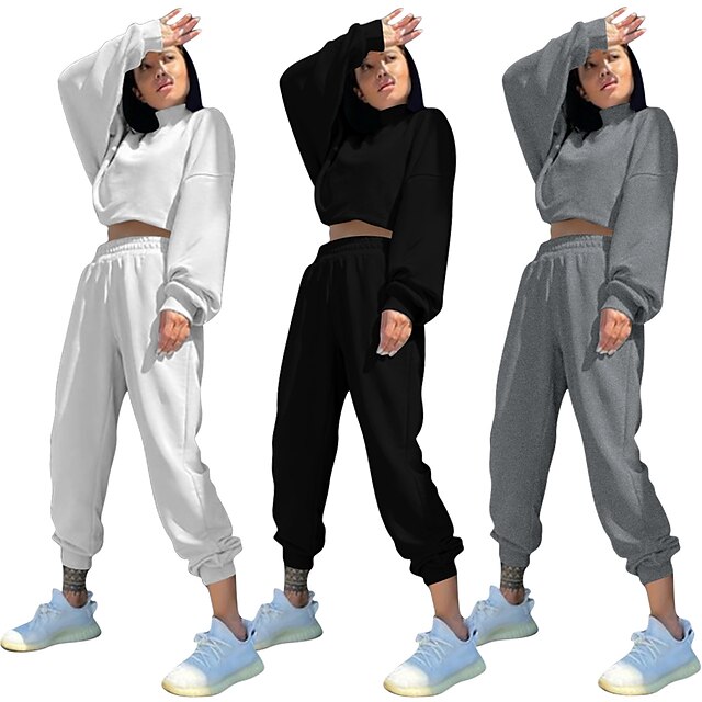 Sports & Outdoors Running, Jogging & Walking | Womens Tracksuit Jogging Suit 2 Piece Street Casual 2 Pieces Winter Long Sleeve B