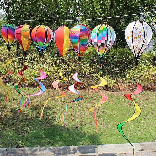  mongolfiera wind spinner arcobaleno appeso wind spinner garden outdoor decor regalo per bambini festival celebrazione mongolfiera