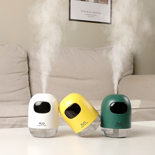  Ultra quiet desktop mini humidifier LED night air purifier 200ml suitable for baby bedroom office car home 7 colors