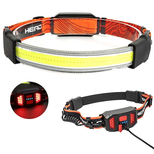  LED Light Headlamps LED Light Bulbs Waterproof LED LED Emitters with USB Cable Waterproof Portable Lightweight Durable Camping / Hiking / Caving Everyday Use Red