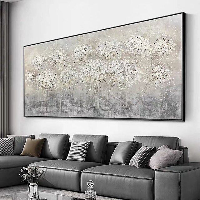 Home & Garden Wall Art | Oil Painting Handmade Hand Painted Wall Art Several Colors knife Flower abstract Home Decoration Decor 