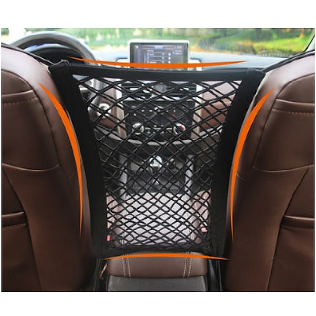  Auton istuinten välissä Mesh Organizer jossa elastinen hihna Suuri tilavuus Oxford-kangas Käyttötarkoitus Maasturi Auto