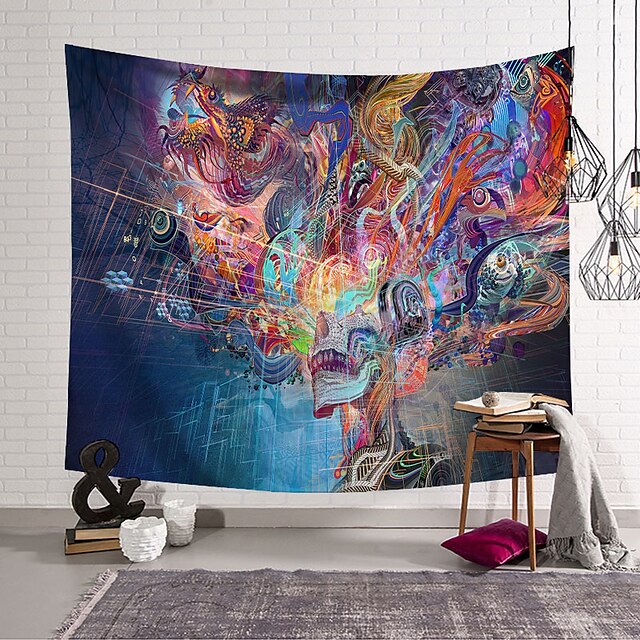 Home & Garden Home Decor | Graffiti Wall Tapestry Art Decor Blanket Curtain Hanging Home Bedroom Living Room Decoration Polyeste