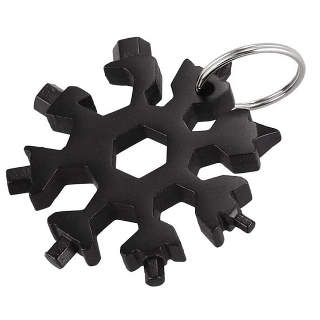 18in1 Snowflake Multi Tool Xmas Stainless Steel Snowflake Bottle