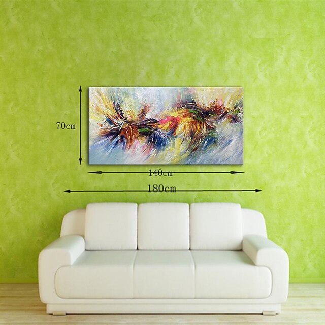 Home & Garden Wall Art | Mintura Handmade Oil Painting On Canvas Wall Art Decoration Modern Abstract Colorful Pictures For Home 