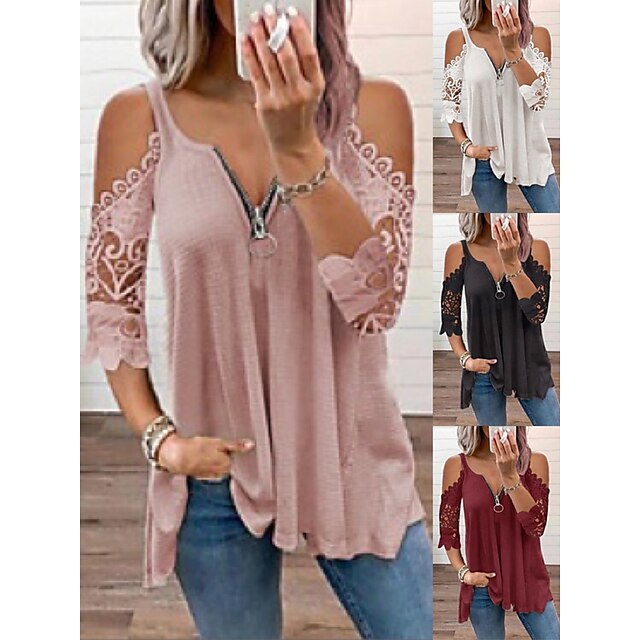  Women‘s  summer suspenders lace sleeves knitted vest women blouse