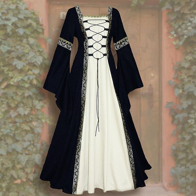 Medieval Renaissance Cocktail Dress Vintage Dress Prom Dress Viking ...