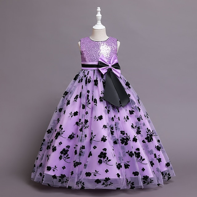 Prinzessin Baby Mädchen Kleid ärmellos Mode Streifen Schleife Party Abendkleid 