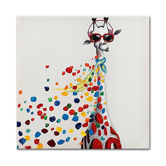 abstract giraffe painting