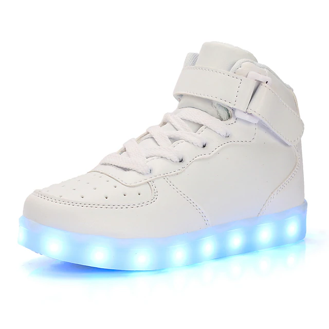 Unisex LED Shoes High Top Light Up Sneakers for Women Men Girls Boys ...