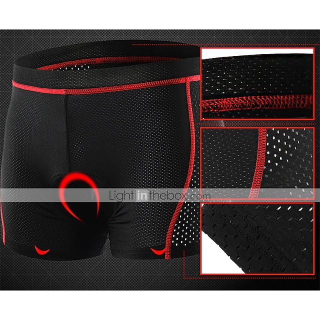 WOSAWE Radlerhose Herren Mit Sitzpolster 3D, Atmungsaktiv