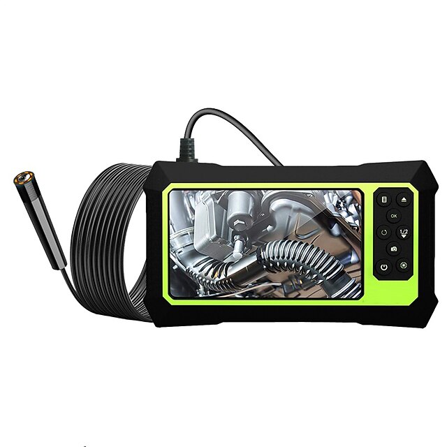Endoscope Industrial Camera Inspection Borescope 8MM Lens 8 LEDs HD1080P 4.3 inch Screen Display Monitor IP67 Waterproof 