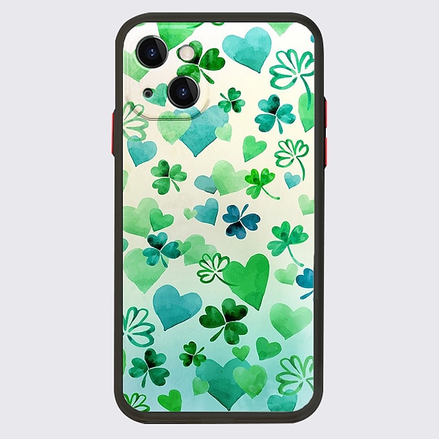  St. Patrick's Day telefoon Geval Voor Apple iPhone 13 12 Pro Max 11 SE 2020 X XR XS Max 8 7 Uniek ontwerp Beschermende hoes Schokbestendig Stofbestendig Achterkant TPU