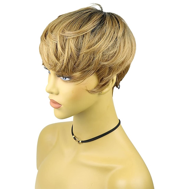 Beauty & Hair Wigs & Hair Pieces | Blonde Wigs for Women Rofa Short Pixie Cut Wig for Black Women Synthetic Hair Short Cut Wigs 