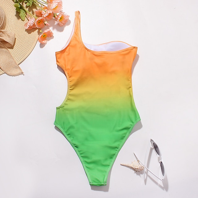 Sports & Outdoors Surfing, Diving & Snorkeling | Womens One Piece Swimsuit Cut Out One Shoulder Bodysuit Bathing Suit Swimwear B