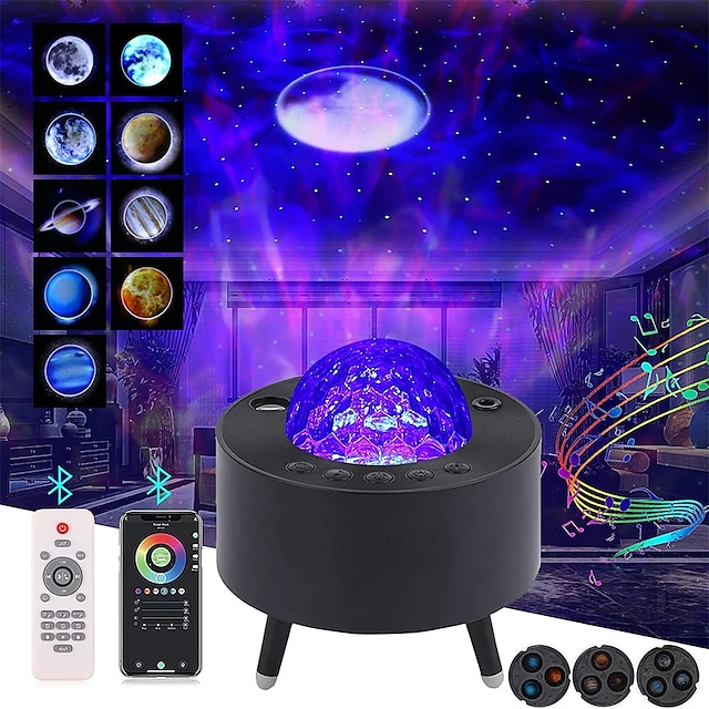  Starry sky galaxy projektor kolorowe światło nocne blueteeth odtwarzacz muzyki usb gwiazda nightlight romantyczna lampa projekcyjna prezenty!