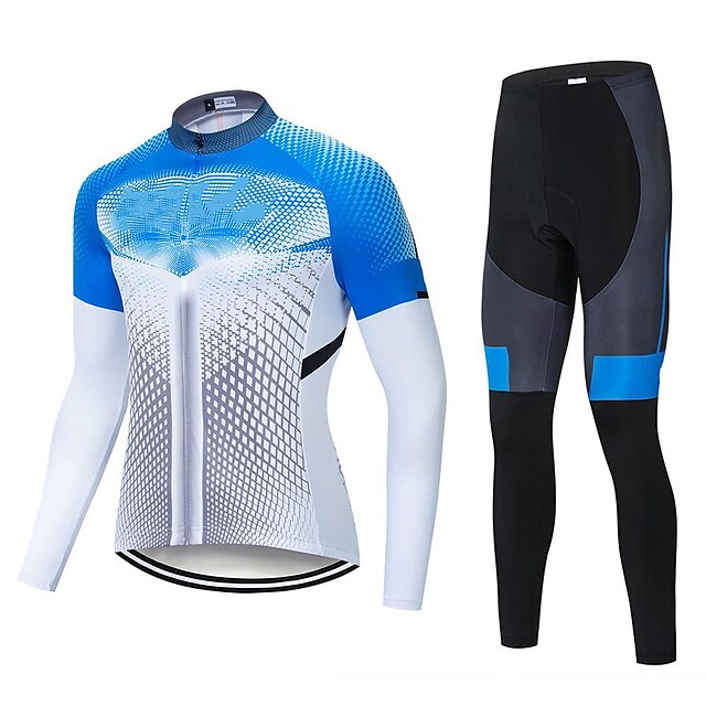 Maglia Ciclismo Elasticizzato Invernale Termico con Pantaloni MTB per Ciclista di Bici da Strada Tuta Abbigliamento Ciclismo Uomo Manica Lunga Maglia Ciclismo Elasticizzato Invernale Termico con Pantaloni MTB per Ciclista di Bici da Strada Tuta Abbigliamento Ciclismo Uomo Manica Lunga