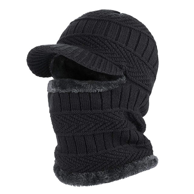 Men's Balaclava Beanie Hat Thermal Warm Windproof Breathable Fleece Hat Winter Snowboard for Skiing Snowboarding Winter Sports2