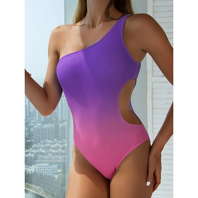 Sports & Outdoors Surfing, Diving & Snorkeling | Womens One Piece Swimsuit Cut Out One Shoulder Bodysuit Bathing Suit Swimwear B