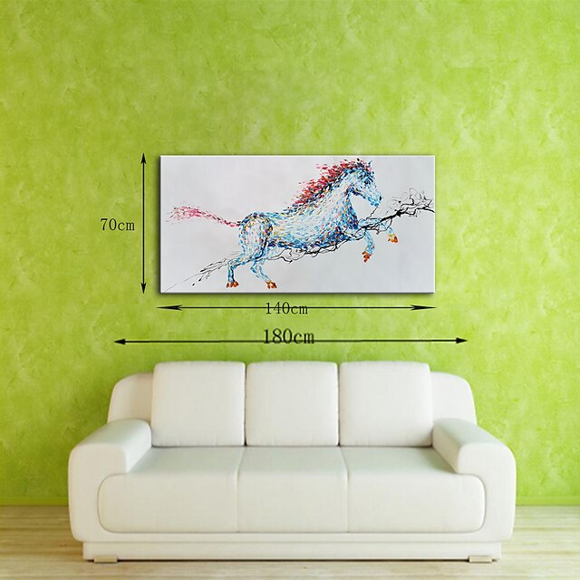 Home & Garden Wall Art | Mintura Handmade Oil Painting On Canvas Wall Art Decoration Modern Abstract Animal Horse Pictures For H