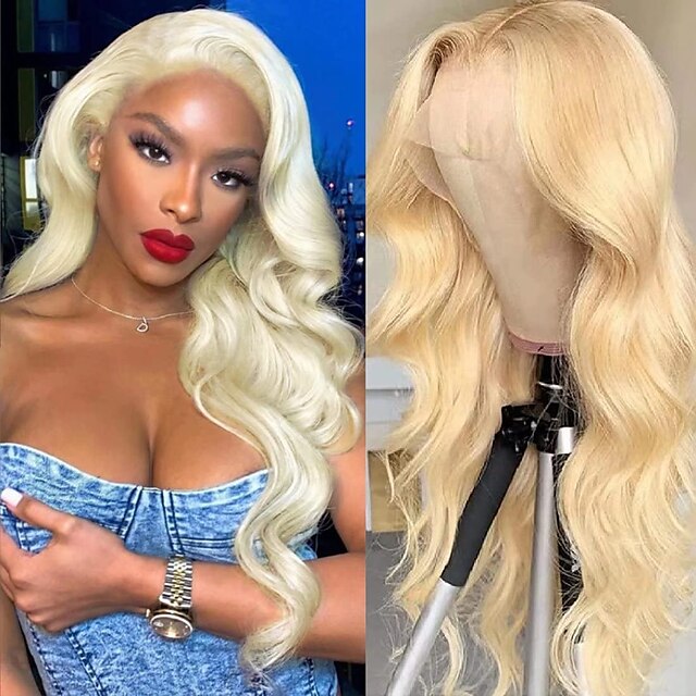 

613 Body Wave Lace Front Wig Human Hair 13x4 Blonde Lace Frontal Wigs 613 Frontal Wig Human Hair 150% Pre Plucked with Baby Hair