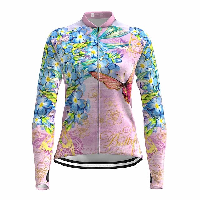 Sports & Outdoors Cycling | 21Grams Womens Long Sleeve Cycling Jersey Bike Top with 3 Rear Pockets Mountain Bike MTB Road Bike C