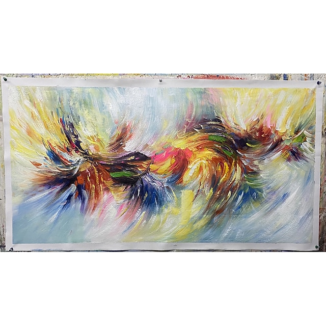 Home & Garden Wall Art | Mintura Handmade Oil Painting On Canvas Wall Art Decoration Modern Abstract Colorful Pictures For Home 