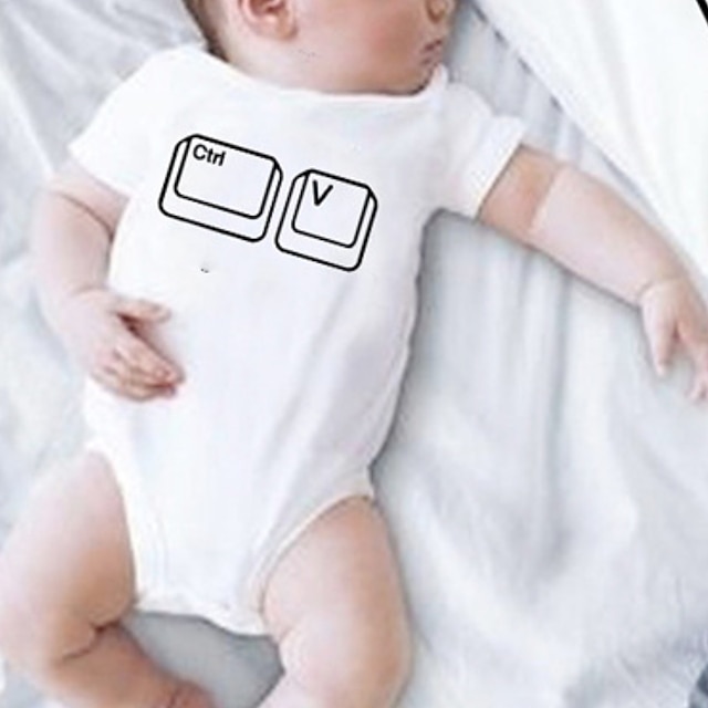 Baby & Kids Matching Outfits | Dad and Son T shirt Graphic Letter Daily Print White Short Sleeve Active Matching Outfits - OR953