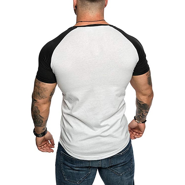 Men S Muscle T Shirt Stretch Short Sleeve V Neck Bodybuilding T Shirt   Ojtfxm1641360536796 