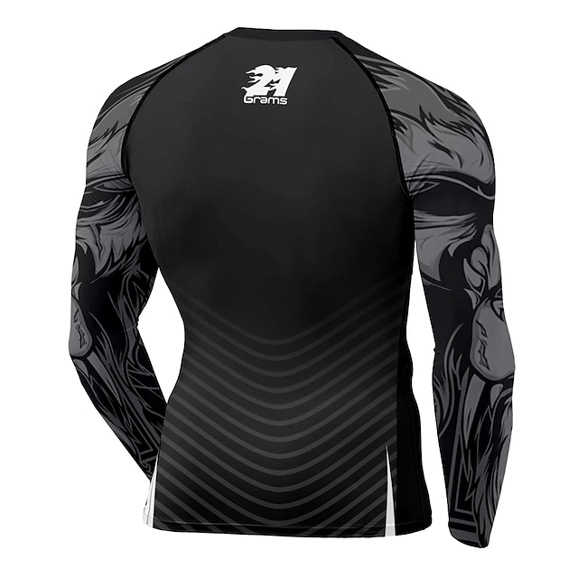 Sports & Outdoors Running, Jogging & Walking | 21Grams® Mens Long Sleeve Compression Shirt Running Shirt Top Athletic Athleisure