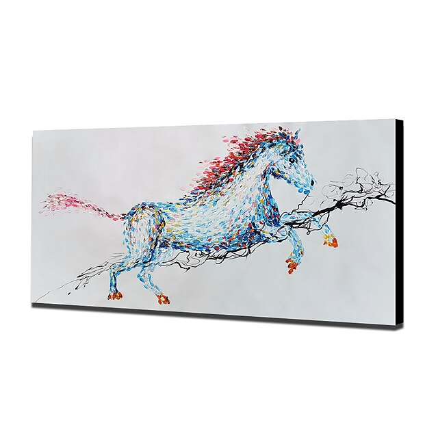 Home & Garden Wall Art | Mintura Handmade Oil Painting On Canvas Wall Art Decoration Modern Abstract Animal Horse Pictures For H