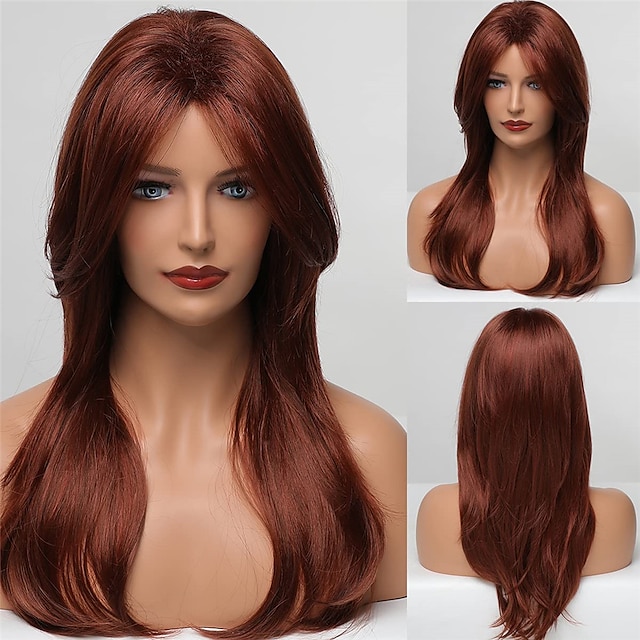 Beauty & Hair Wigs & Hair Pieces | Ash Blonde Hair Long Layered Curly Wig Shoulder Length Heat Resistant Synthetic Wigs for Wome